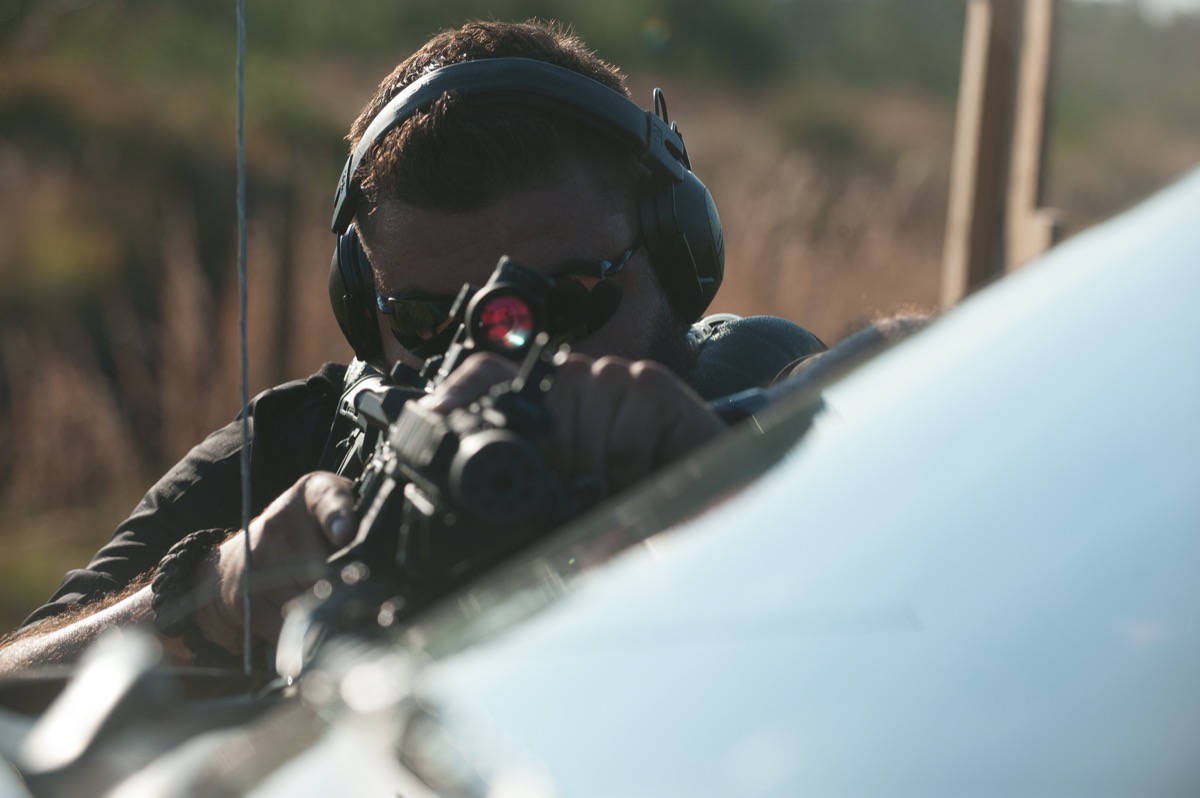 USS Academy outdoor range shooting practice