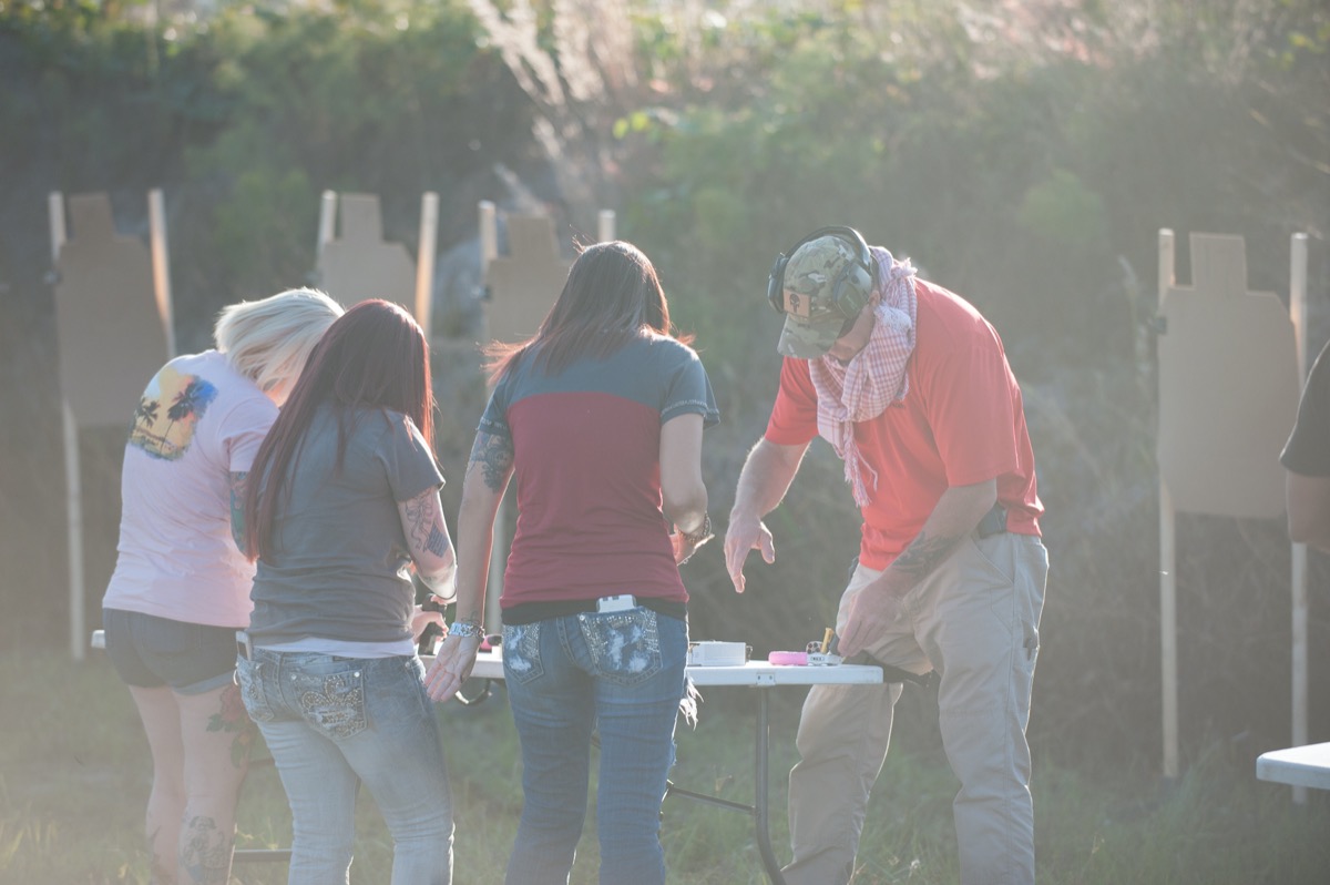 USS Academy outdoor range shooting practice