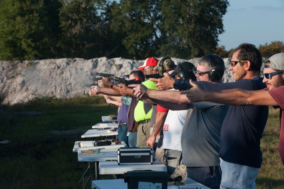 USS Academy outdoor range shooting practice