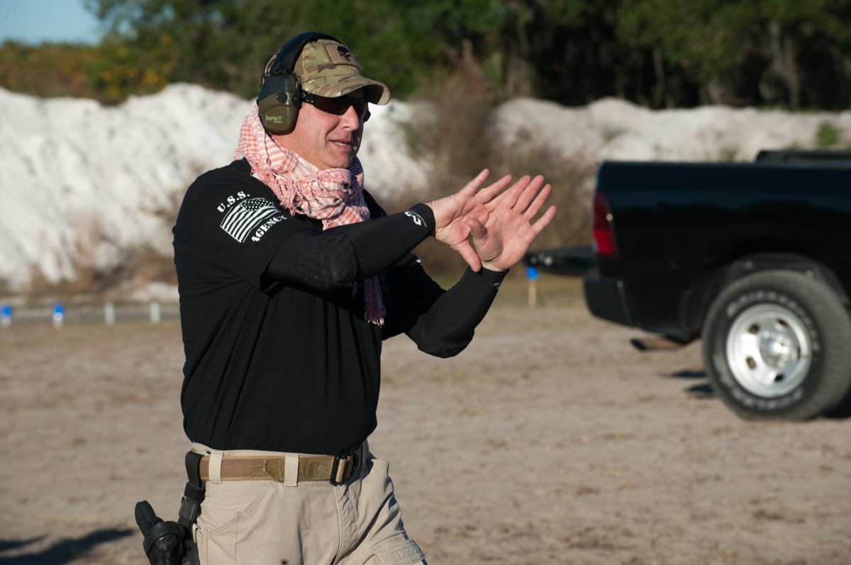 USS Academy outdoor ranch firearms training