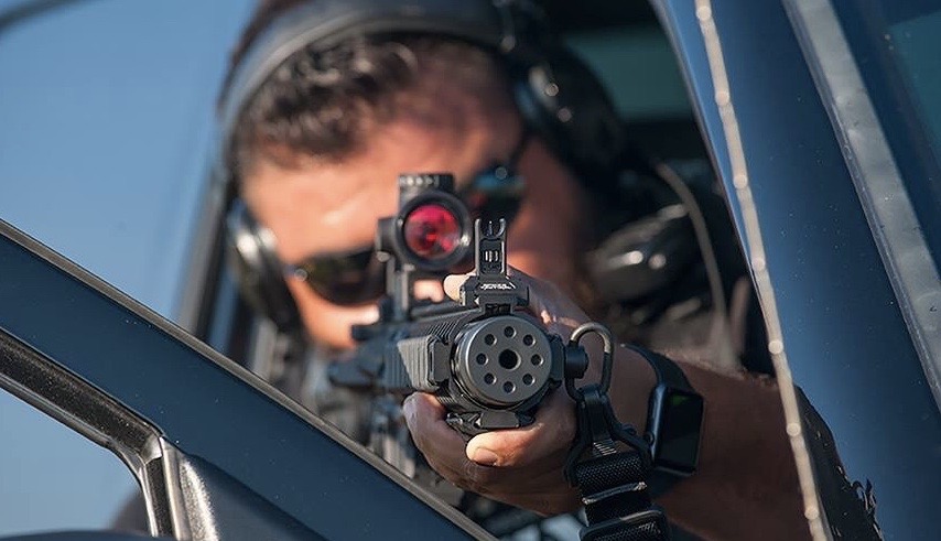 USS Academy precision aiming with red dot optic