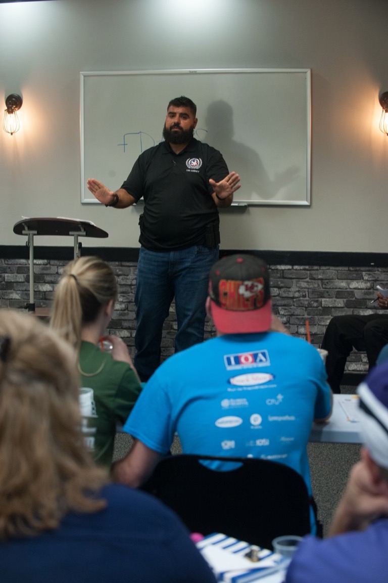 USS Academy classroom firearms instruction session
