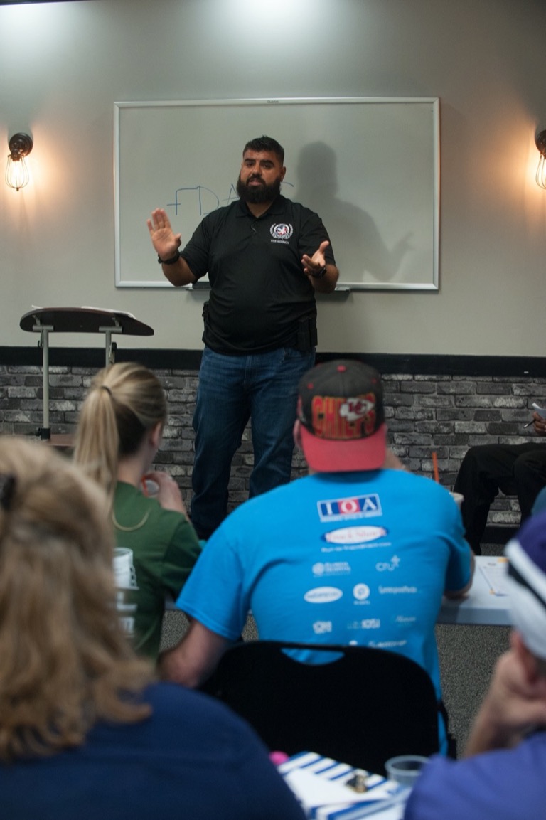 USS Academy classroom firearms instruction session